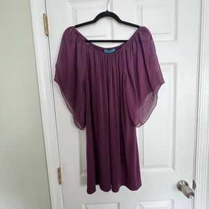 Alice + Olivia | Draped Silk Sheer Dress